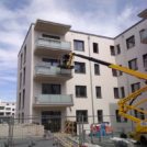 Baustelle HumboldtEck - Montage der Balkone, 09.06.2017